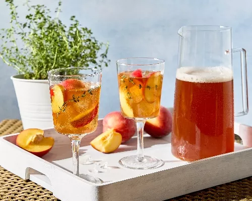 Peach-Thyme Sweet Tea