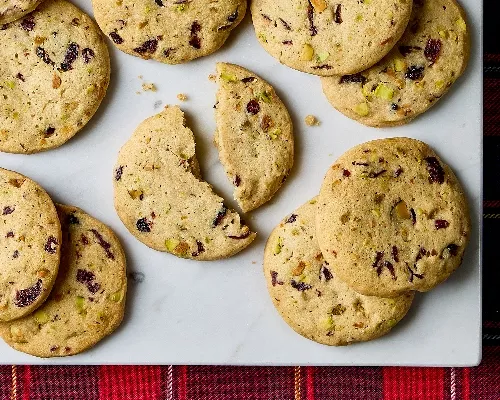 Slice & Bake Cranberry-Pistachio Cookies