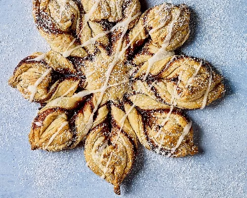 Glazed Cinnamon Sugar Snowflake
